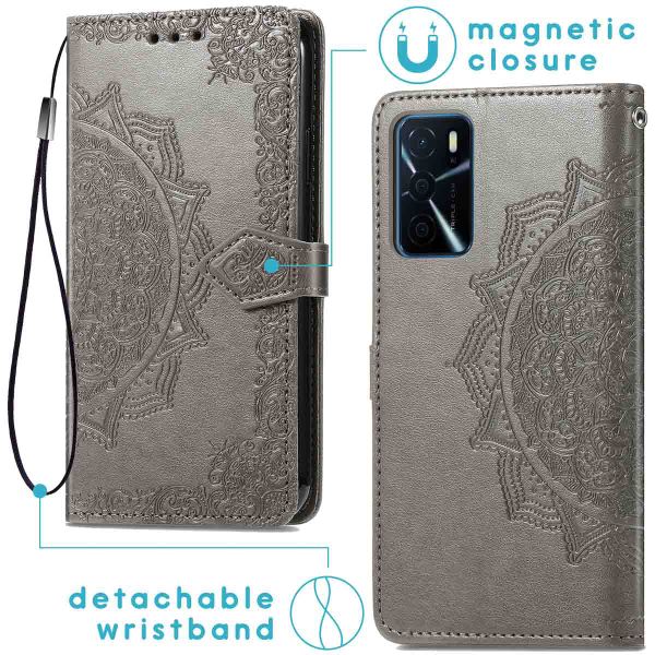 imoshion Etui de téléphone portefeuille Oppo A16(s) / A54s - Gris