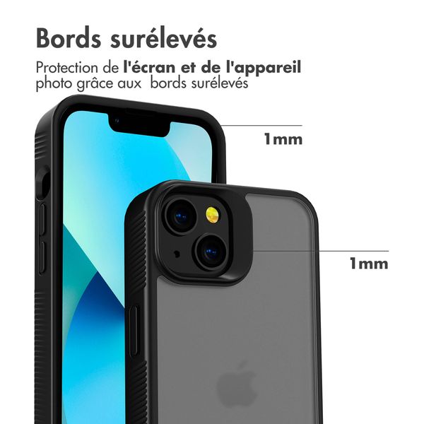 Accezz Coque Givrée Robuste Apple iPhone 13 - Noir