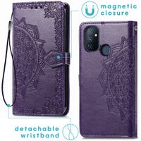 imoshion Etui de téléphone portefeuille Mandala OnePlus Nord N100 - Violet