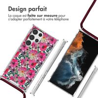 imoshion Coque Design avec cordon Samsung Galaxy S22 Ultra - Flower Water