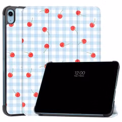 imoshion Coque tablette Design Trifold Apple iPad 11 (2025) 11 pouces A16 / iPad 10 (2022) 10.9 pouces - Cherry Check