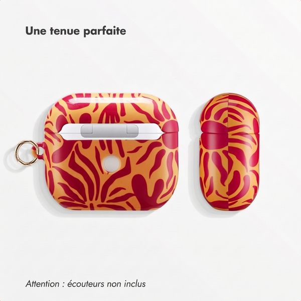 Selencia Coque Vivid  Apple Airpods 3 - Tropical Vibes Apricot