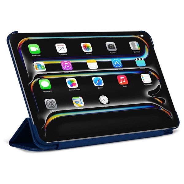 Decoded Textured Sillicon Slim Cover Apple iPad Pro 11 (2025) M5 / (2024) M4 - Navy Peony