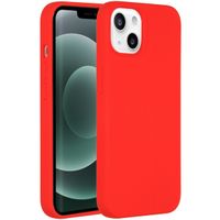 Accezz Coque Liquid Silicone iPhone 13 Mini - Rouge