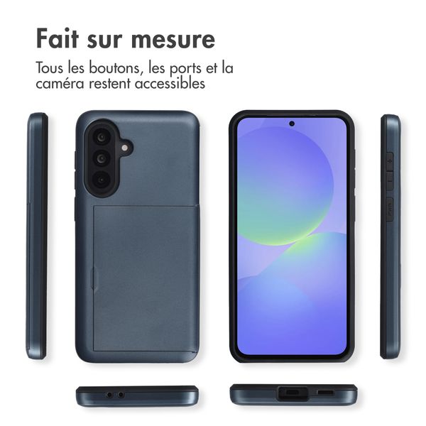 imoshion Coque arrière avec porte-cartes Samsung Galaxy A37 (5G) - Bleu foncé