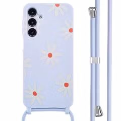 imoshion Coque design en silicone avec cordon Samsung Galaxy A16 - Lila Flower Distance