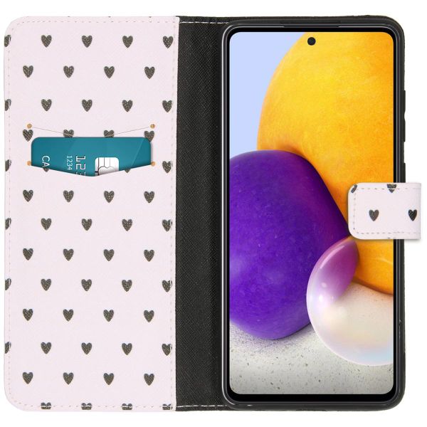 imoshion Coque silicone design Galaxy A72 - Hearts Allover White