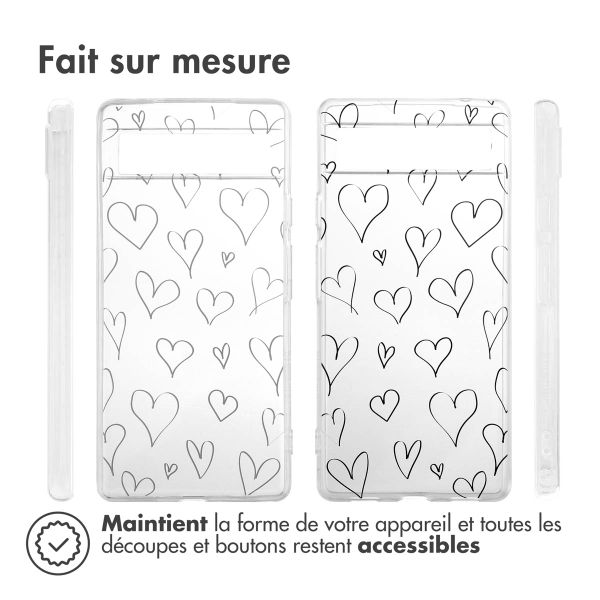 imoshion Coque Design Google Pixel 6a - Hearts