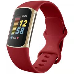 imoshion Bracelet silicone Fitbit Charge 5 / Charge 6 - Taille L - Rouge