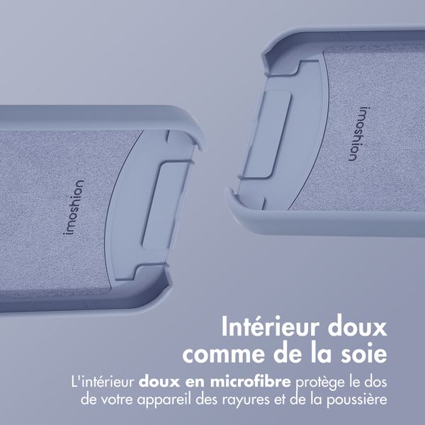 imoshion Coque de couleur avec cordon amovible MagSafe iPhone 15 - Ash Blue