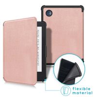 imoshion Étui de liseuse portefeuille Slim Soft Kobo Clara 2E / Tolino Shine 4 - Rose Doré