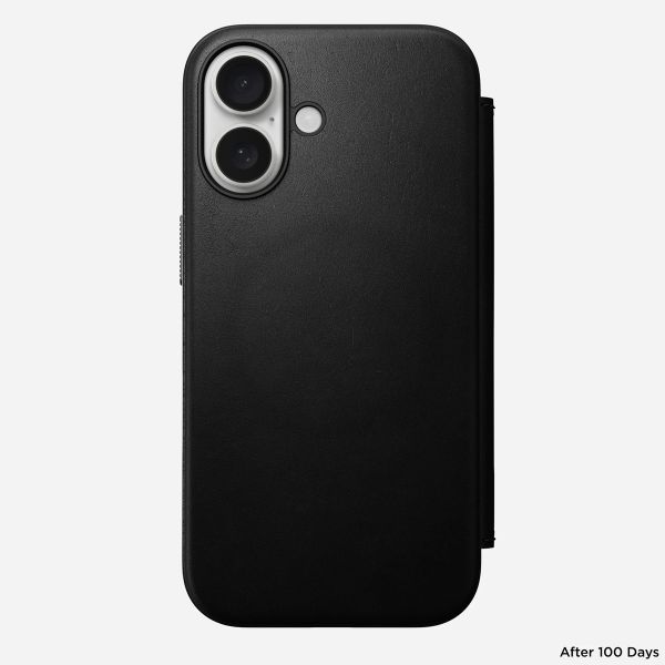 Nomad Étui de téléphone portefeuille Modern Leather Folio iPhone 16 - Black