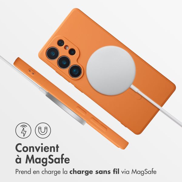 imoshion Coque Couleur avec MagSafe Samsung Galaxy S25 Ultra - Neon Orange