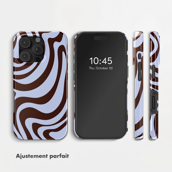 Selencia Coque arrière Vivid avec MagSafe Apple iPhone 16 Pro Max - Dream Swirl Chocolate