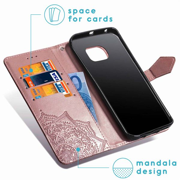 imoshion Etui de télephone Mandala Samsung Galaxy S7 - Rose Doré