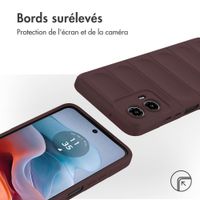 imoshion Coque arrière EasyGrip Motorola Moto G34 - Aubergine