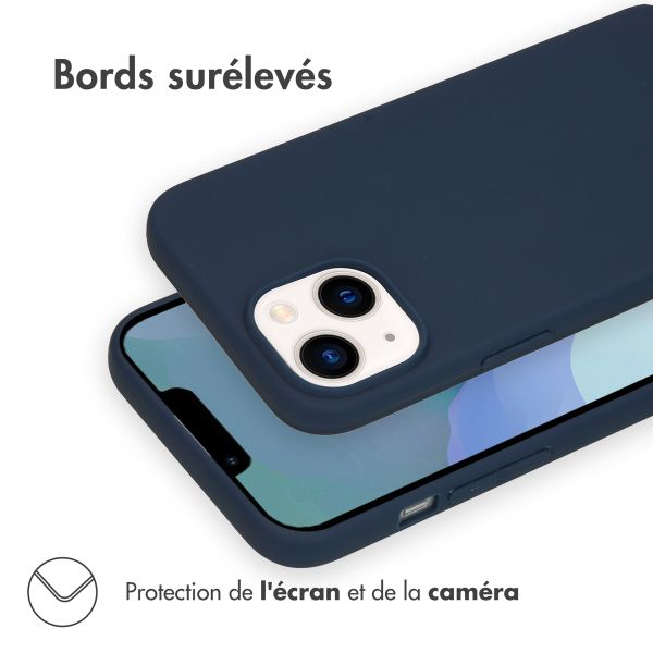 imoshion Coque Couleur Apple iPhone 14 - Bleu foncé
