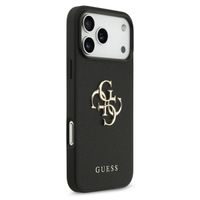 Guess Coque Big 4G Logo Grained Apple iPhone 17 Pro - Noir
