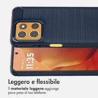 imoshion Coque Brushed Motorola Moto G15 / G15 Power - Bleu foncé