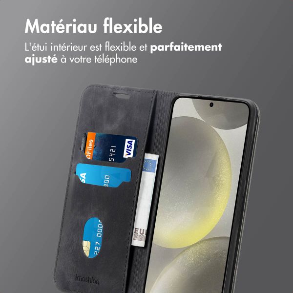 imoshion Étui de téléphone portefeuille Slim Samsung Galaxy S24 / S25 - Noir