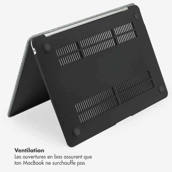 Selencia Coque tissée MacBook Pro 14 pouces (2021 / 2023 M3 chip / 2024 M4 chip) - A2442 / A2779 / A2918 / A3112 / A3185 / A3401 - Gris