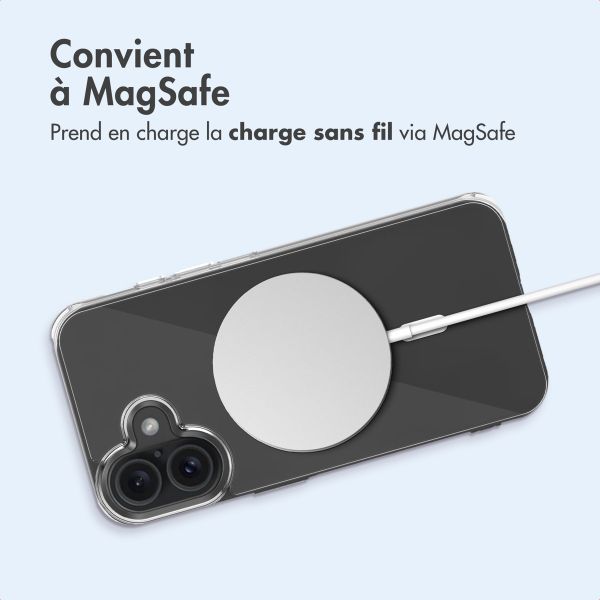 imoshion Coque arrière de protection avec MagSafe iPhone 16 Plus - Transparent