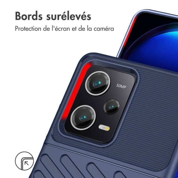 imoshion Coque Arrière Thunder Xiaomi Poco X5 Pro 5G - Bleu foncé