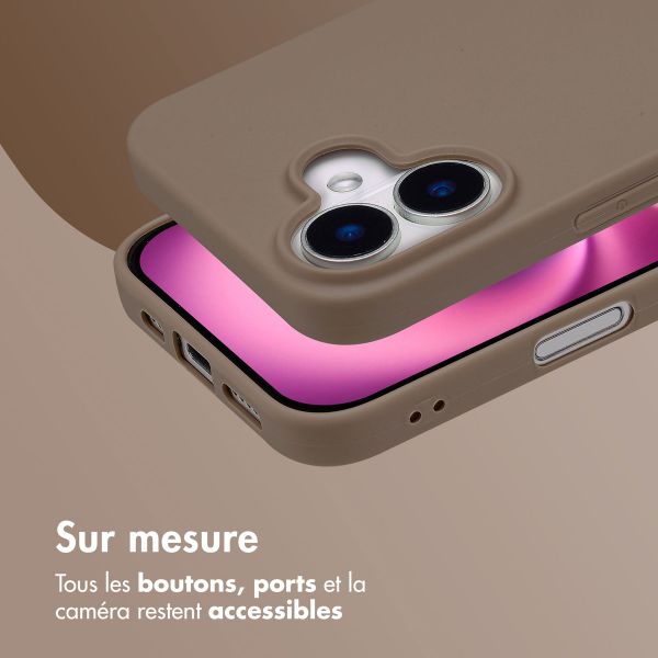 imoshion Coque Couleur Apple iPhone 16 - Marron