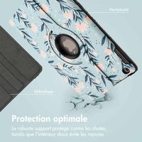 imoshion Coque tablette Design rotatif à 360° Apple iPad 6 (2018) 9.7 pouces / iPad 5 (2017) 9.7 pouces - Flowers