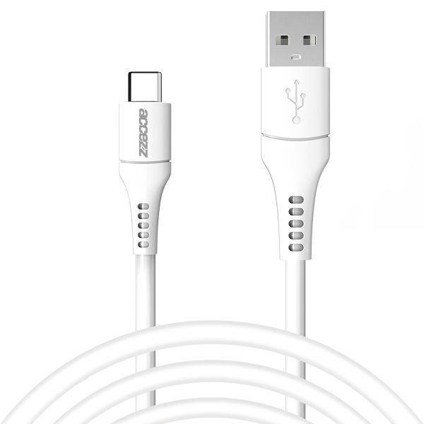 Accezz Câble USB-C vers USB - 2 mètres - Blanc