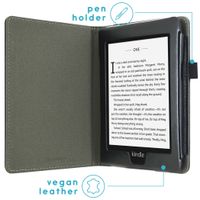 imoshion Étui de liseuse portefeuille en cuir végan Amazon Kindle Paperwhite 4 - Noir