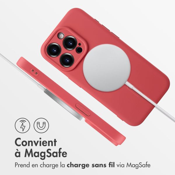 imoshion Coque Couleur avec MagSafe iPhone 15 Pro - Dusty Rose