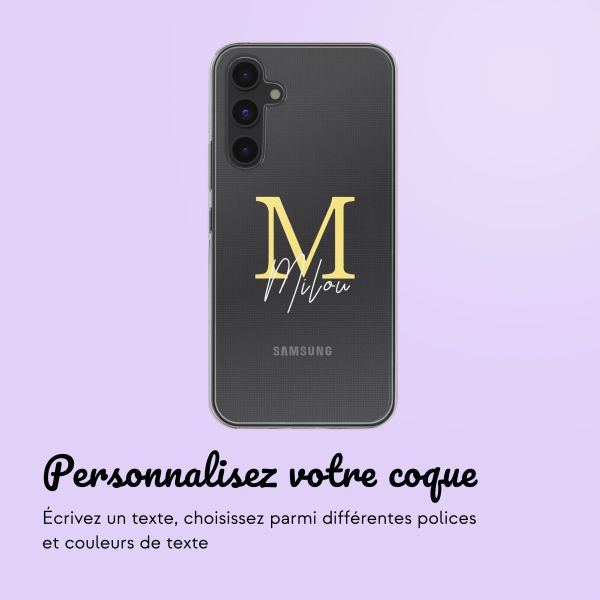 Coque personnalisée avec une lettre Samsung Galaxy A54 (5G) - Transparent