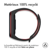 imoshion Bracelet sportif en silicone Xiaomi Mi Band 5 / 6 - Noir / Rouge