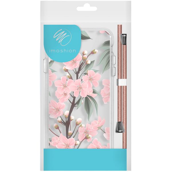 imoshion Coque Design avec cordon iPhone SE (2022 / 2020) / 8 / 7 - Fleur - Cherry Blossom