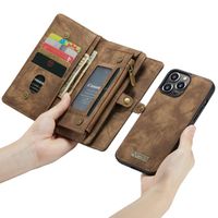 CaseMe Etui de téléphone de luxe en cuir deux iPhone 13 Pro Max