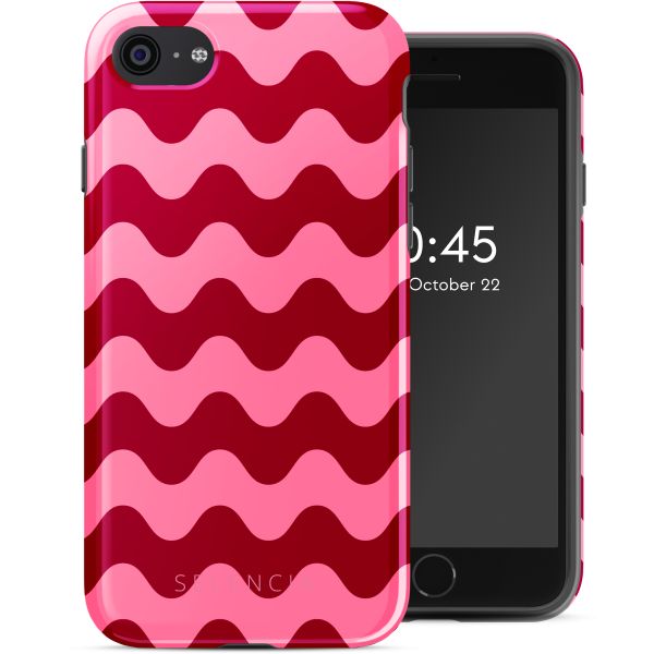 Selencia Coque arrière Vivid Tough iPhone SE (2022 / 2020) / 8 / 7 - Wave Vibes Lipstick