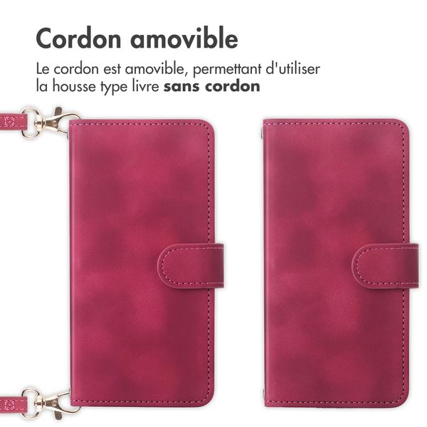 imoshion Etui de télephone portefeuille avec cordon Motorola Edge 70 - Rouge