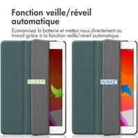 imoshion Coque tablette Trifold Apple iPad 9 (2021) 10.2 pouces / iPad 8 (2020) 10.2 pouces / iPad 7 (2019) 10.2 pouces - Vert foncé