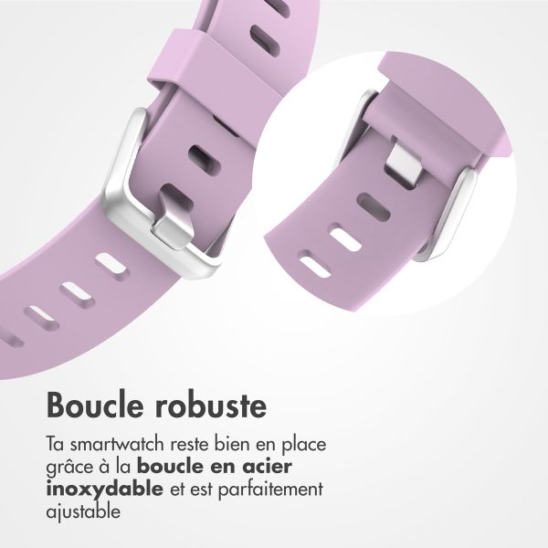 imoshion Bracelet en silicone Fitbit Versa (2) / Versa Lite - Taille L - Vieux Rose