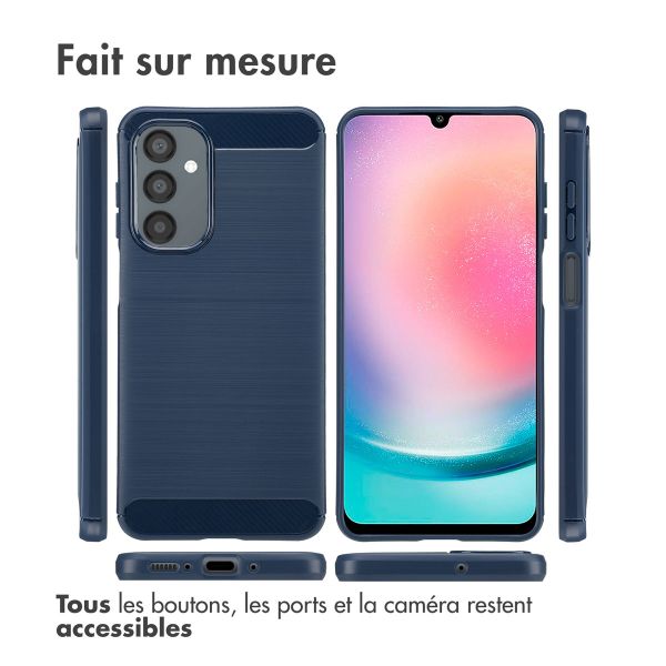 imoshion Coque Brushed Samsung Galaxy A26 - Bleu foncé