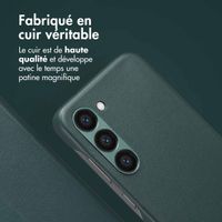 Accezz Étui de télephone portefeuille en cuir 2-en-1 avec MagSafe Samsung Galaxy S23 - Cedar Green