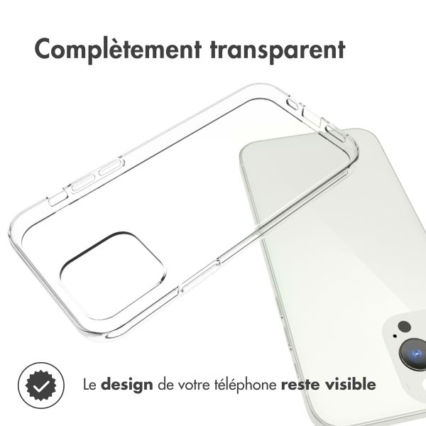 Accezz Coque Clear Apple iPhone 13 Pro - Transparent
