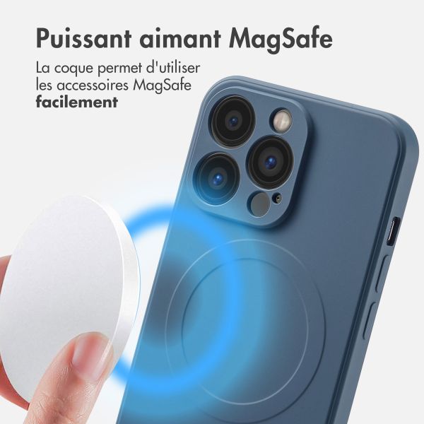 imoshion Coque Couleur avec MagSafe Apple iPhone 13 Pro - Bleu foncé
