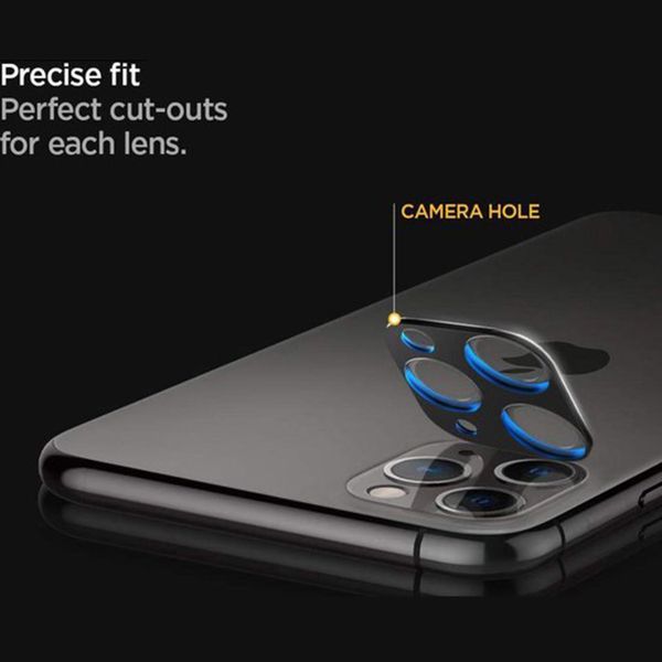 Spigen GLAStR Protection Caméra en verre trempé iPhone 11 Pro/11 Pro Max