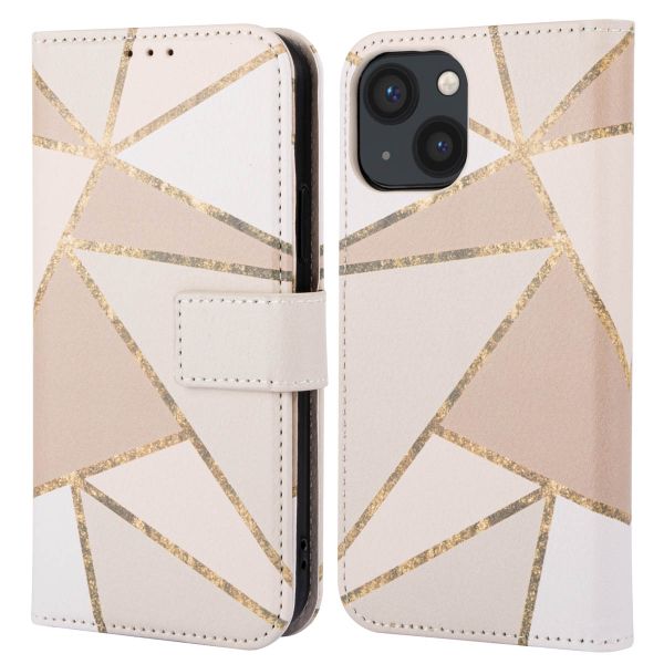 imoshion Étui de téléphone portefeuille Design iPhone 13 - Beige Graphic