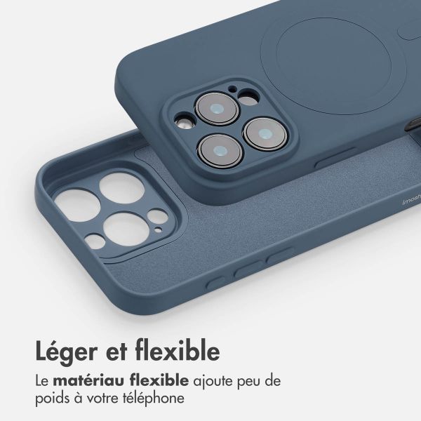 imoshion Coque Couleur avec MagSafe Apple iPhone 16 Pro - Bleu foncé
