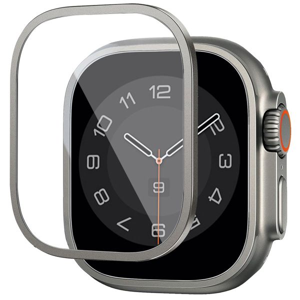 WiWu Protecteur d'écran avec bord en verre trempé Easy Install Apple Watch Series 4-6 / SE - 40 mm - Argent