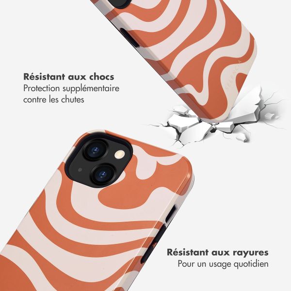 Selencia Coque arrière Vivid Tough iPhone 13 - Dream Swirl Orange