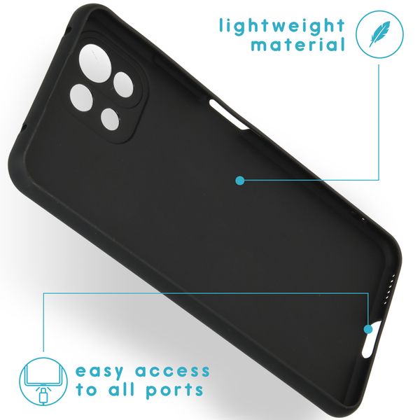 imoshion Coque Couleur Xiaomi Mi 11 Lite (5G/4G) / 11 Lite 5G NE - Noir